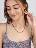 JHB Traditional Tanmaniya Designer Mangalsutra Black Beads Short Chain 2 pis combo For Women