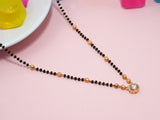 JHB Diamond Mangalsutra With Chain short Length Tanmaniya Traditional Black Bead Mangalsutra for women