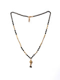 JHB Traditional Tanmaniya Designer Mangalsutra Black Beads Short Chain