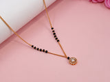 JHB Diamond Mangalsutra With Chain short Tanmaniya Traditional Black Bead Mangalsutra for women
