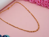 JHB Gold Plated Beads Matar mala short Chain for Women and Girls