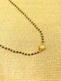 JHB Mangalsutra With Chain 18 Inch Length & Pearl Tanmaniya One Gram Gold for Women