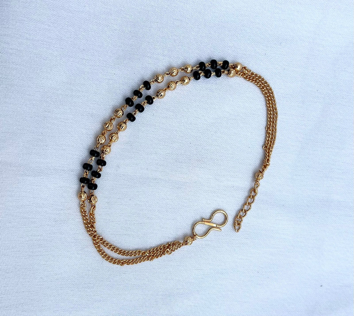 JHB Bracelet Bangle Style Beautiful Latest Trend Artificial Hand Mangalsutra for Women
