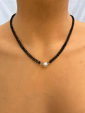 JHB Gold Plated Black Bead Mangalsutra And Bracelet Combo For Women