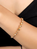 JHB Bracelet Bangle Style Beautiful Latest Trend Gold Plated Bead Hand Bracelets for Women and Girls