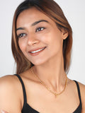 JHB Gold Plated Stylish Chain Neck Designer 18 inch MATARMALA Handmade Real Look Design Beauty Pave Natural Jewelry for Women Girls