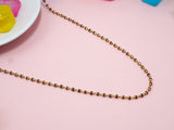 JHB Women Traditional Black Bead Chain and Gold Plated Neck Chain for Women & Girls Wedding, Engagement and Anniversary (Black and Golden)