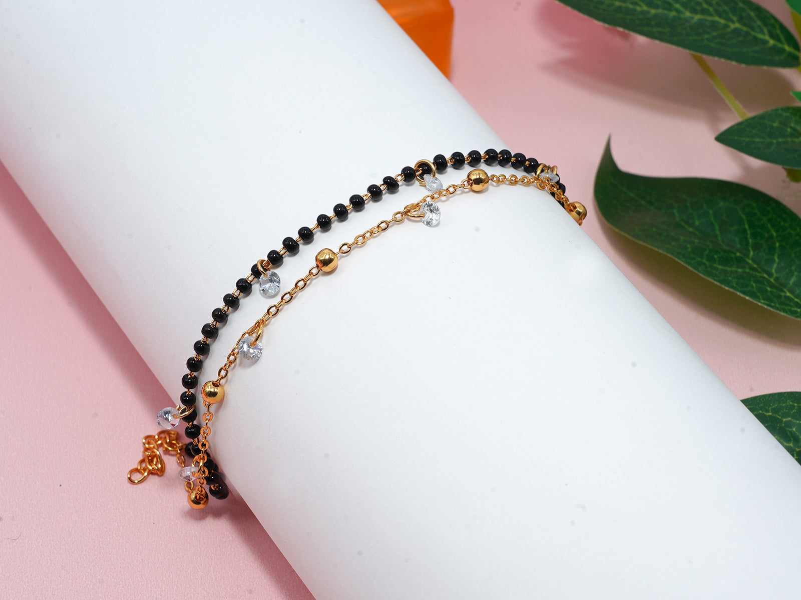 JHB Fashion Latest Stylish Multilayer Gold Plated Bangle Bracelet for Women and Girls