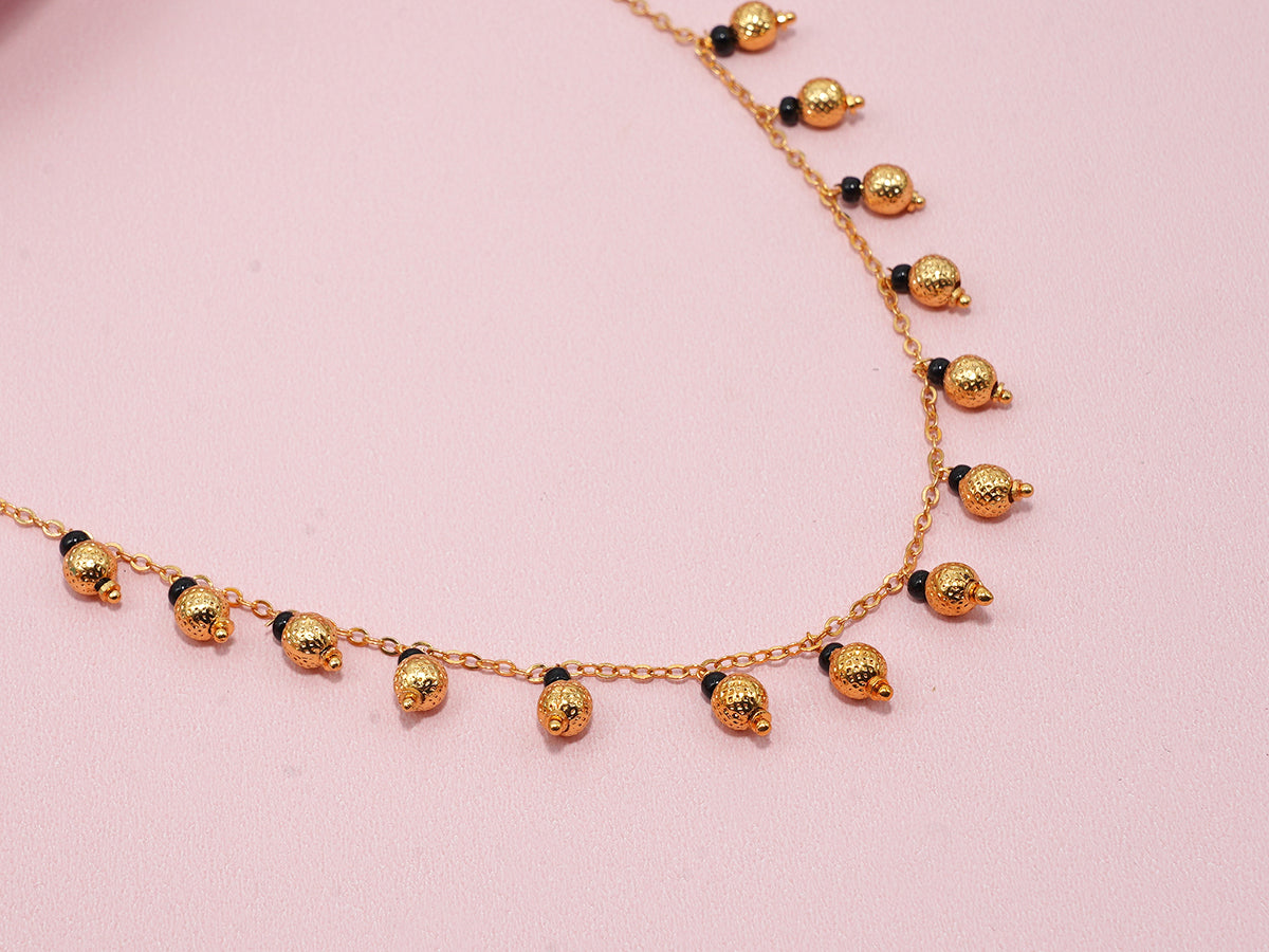 JHB Gold Plated Short Tanmaniya Chain For Women And Girls
