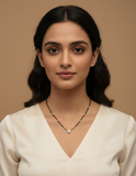JHB Diamond Mangalsutra With Chain short Length Tanmaniya Traditional Black Bead Mangalsutra for women