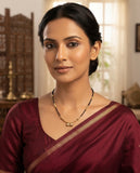 JHB Gold Plated Vati Pendant Tanmaniya Short Mangalsutra For Women