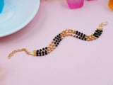 JHB Fashion Latest Stylish Multilayer Gold Plated Bangle Bracelet for Women and Girls