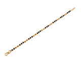 JHB Gold plated Beads Hand Mangalsutra Bracelet for Women