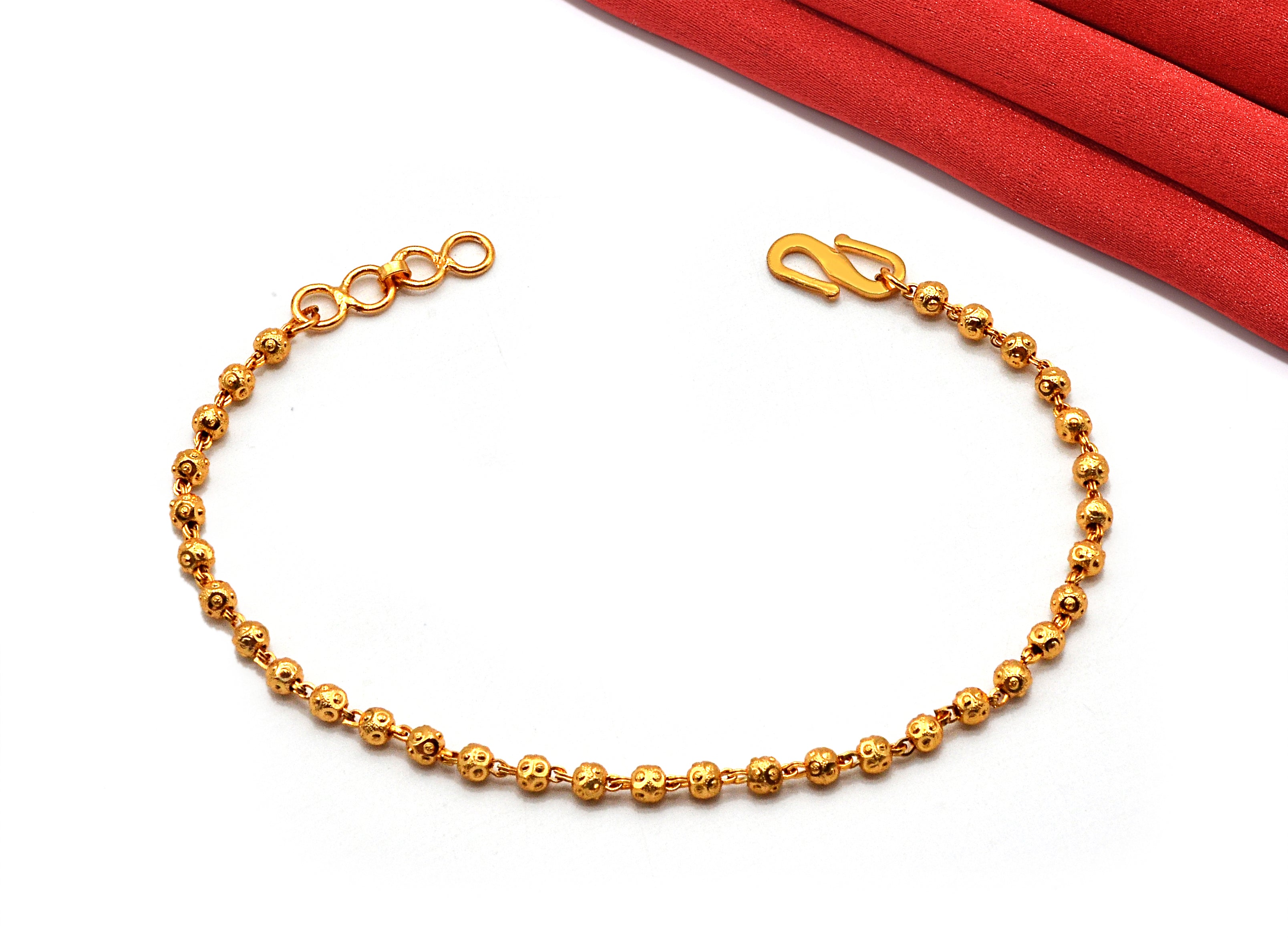 JHB GOLD PLATED ATTRACTIVE FASHION JEWELLERY BEADS BRACELETS FOR WOMEN'S AND GIRL'S