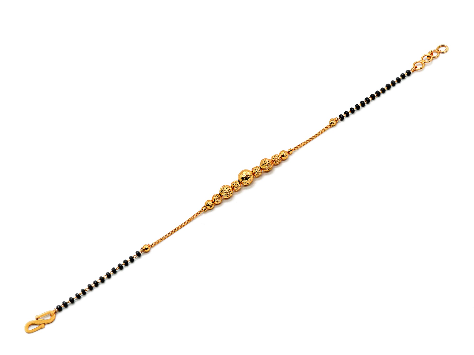 JHB Gold plated Brass Beads Bracelet for Girls And Women