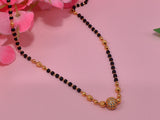 JHB Stylish Pendant Necklace Black Beads Mangalsutra/Tanmaniya/Nallapusalu/Mangalsutr for Women