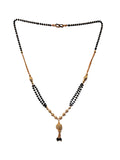JHB Traditional Tanmaniya Designer Mangalsutra Black Beads Short Chain For Women
