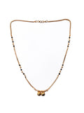 JHB Black Stone Black Bead Chain Short Mangalsutra Tanmaniya Necklace