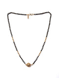 JHB Traditional Tanmaniya Designer Mangalsutra Black Beads Short Chain