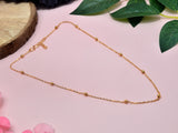 JHB Gold Plated Beads Matar mala short Chain for Women and Girls