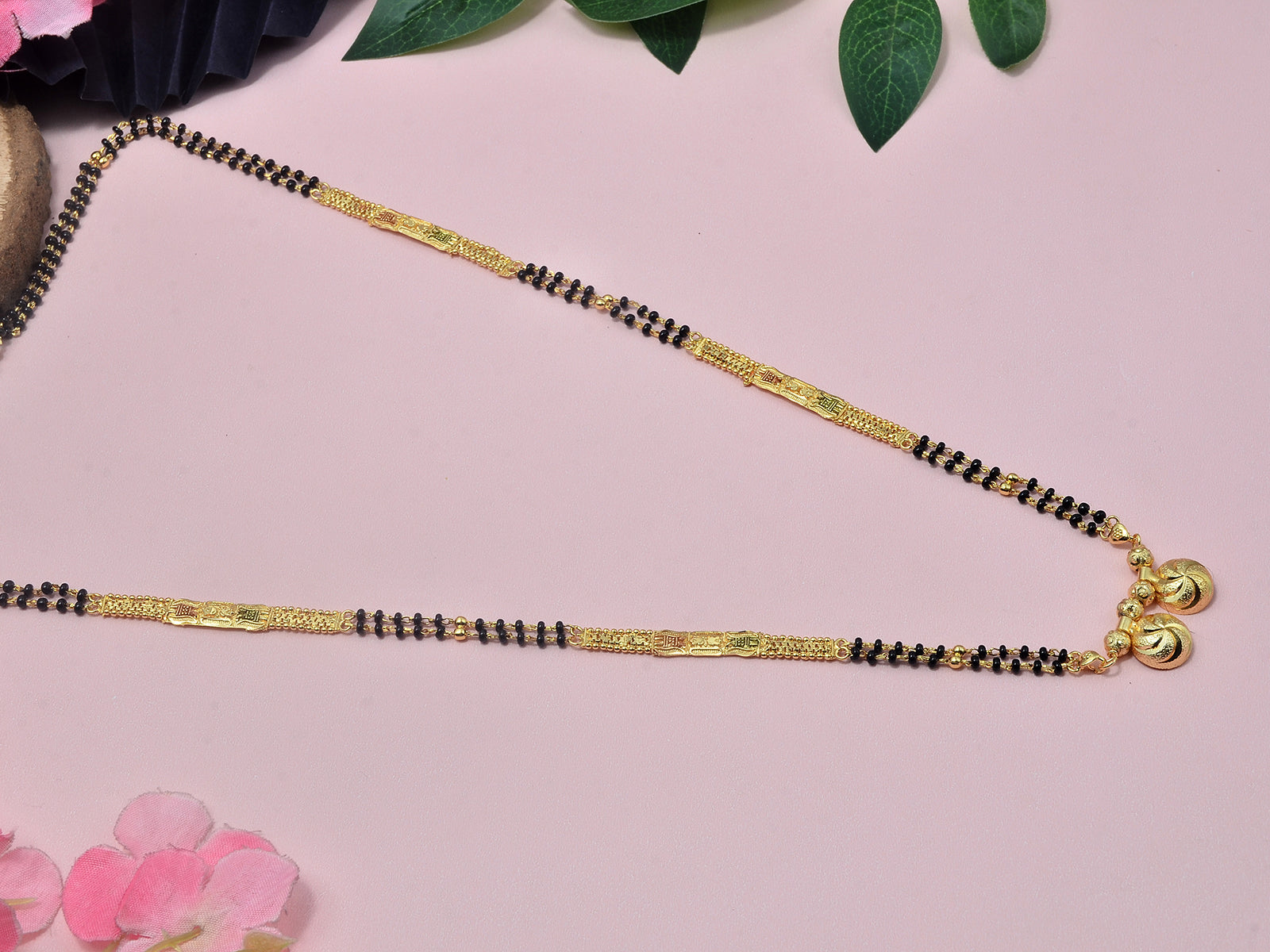 JHB 26 inch Traditional Temple One Gram Gold Maharashtrian Mangalsutra