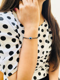 JHB Evil Eye Black bead Hand Bracelet For Women And Girls
