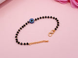 JHB Evil Eye Black bead Hand Bracelet For Women And Girls