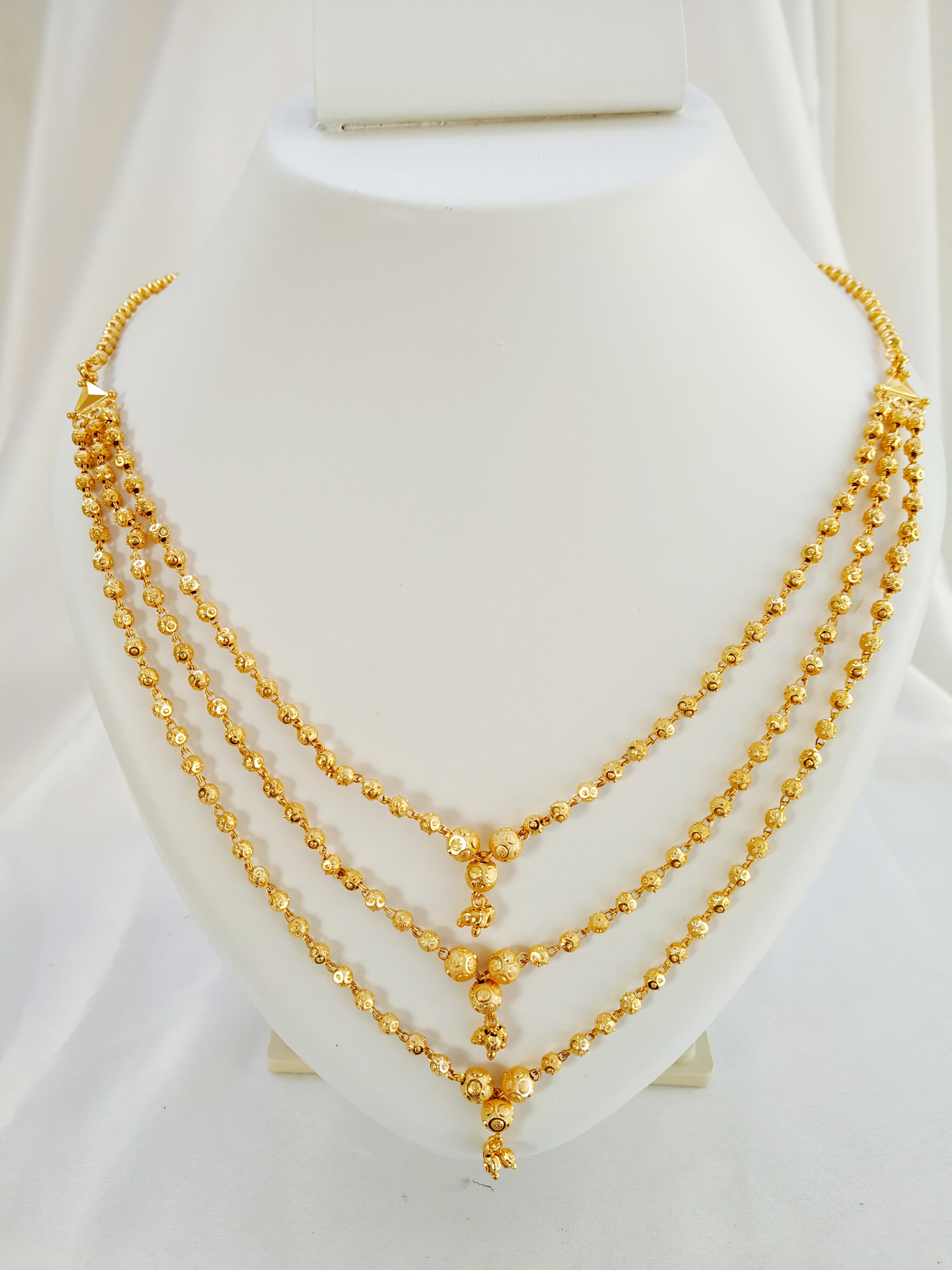JHB Gold Plated Necklace MATARMALA Hand Made Layer Chain Stylish Jewellery for Women's and Girls