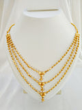 JHB Gold Plated Necklace MATARMALA Hand Made Layer Chain Stylish Jewellery for Women's and Girls