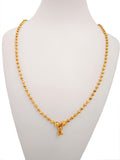JHB Gold Plated Stylish Chain Neck Designer 18 inch MATARMALA Handmade Real Look Design Beauty Pave Natural Jewelry for Women Girls