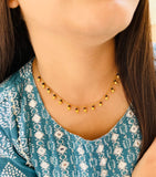JHB Gold Plated Short Tanmaniya Chain For Women And Girls