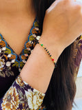 JHB Gold plated Beads Hand Mangalsutra Bracelet for Women