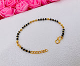 JHB Unique & Latest Black Bead Hand Bracelet Mangalsutra for Women