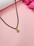 JHB Stylish Pendant Necklace Black Beads Mangalsutra For Women With Extendable Chain
