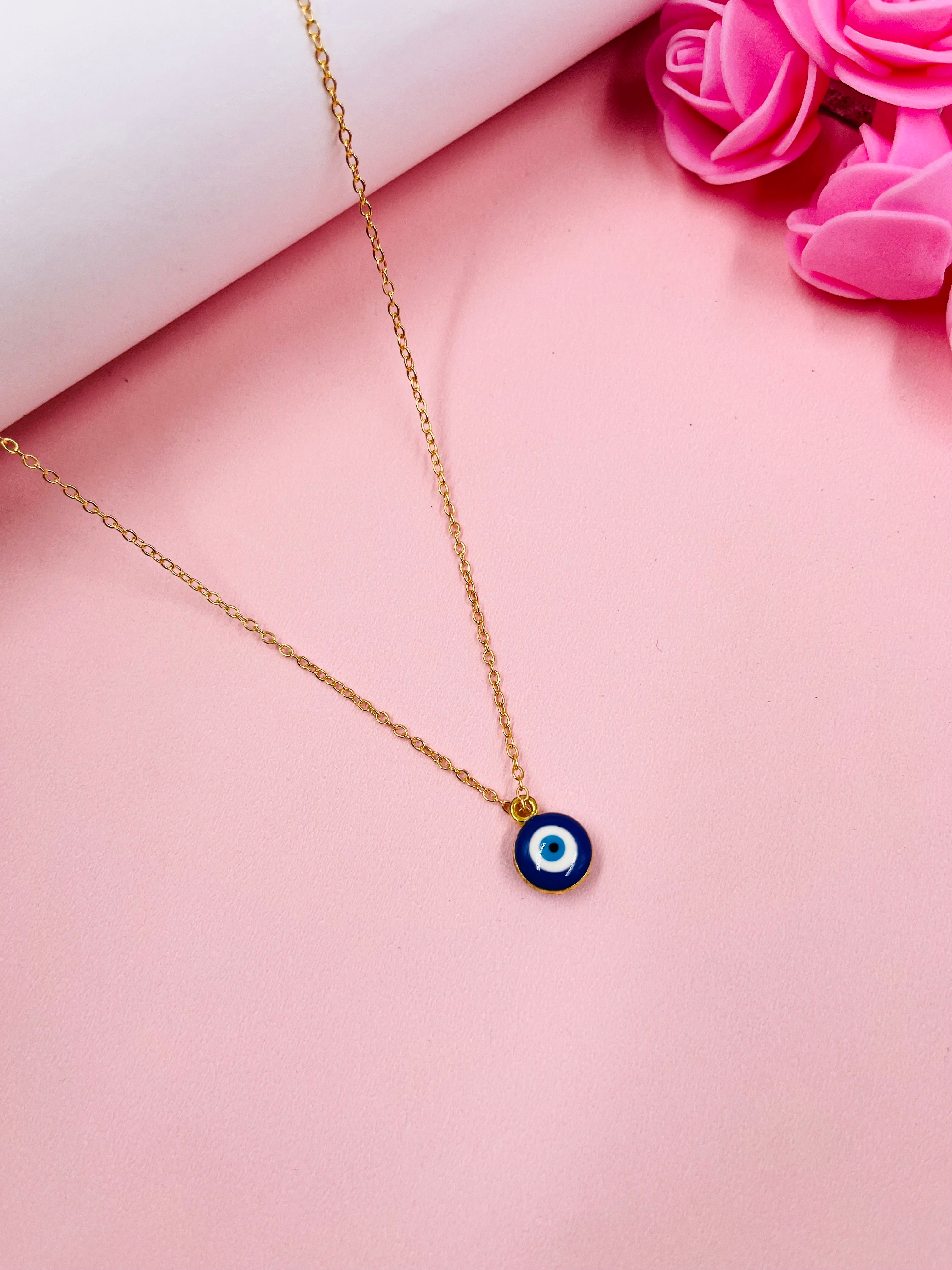 JHB Charged Energized Crystal Stone Evil Eye Turkish Pendant with Metal Chain | Strong Spiritual Nazar Pendant for Girls Women and Men