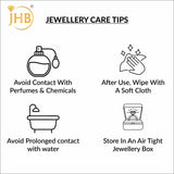 JHB Gold Plated Stylish Single Diamond Chain Neck Designer 18 inch MATARMALA Handmade Real Look Design Beauty Pave Natural Jewelry for Women Girls