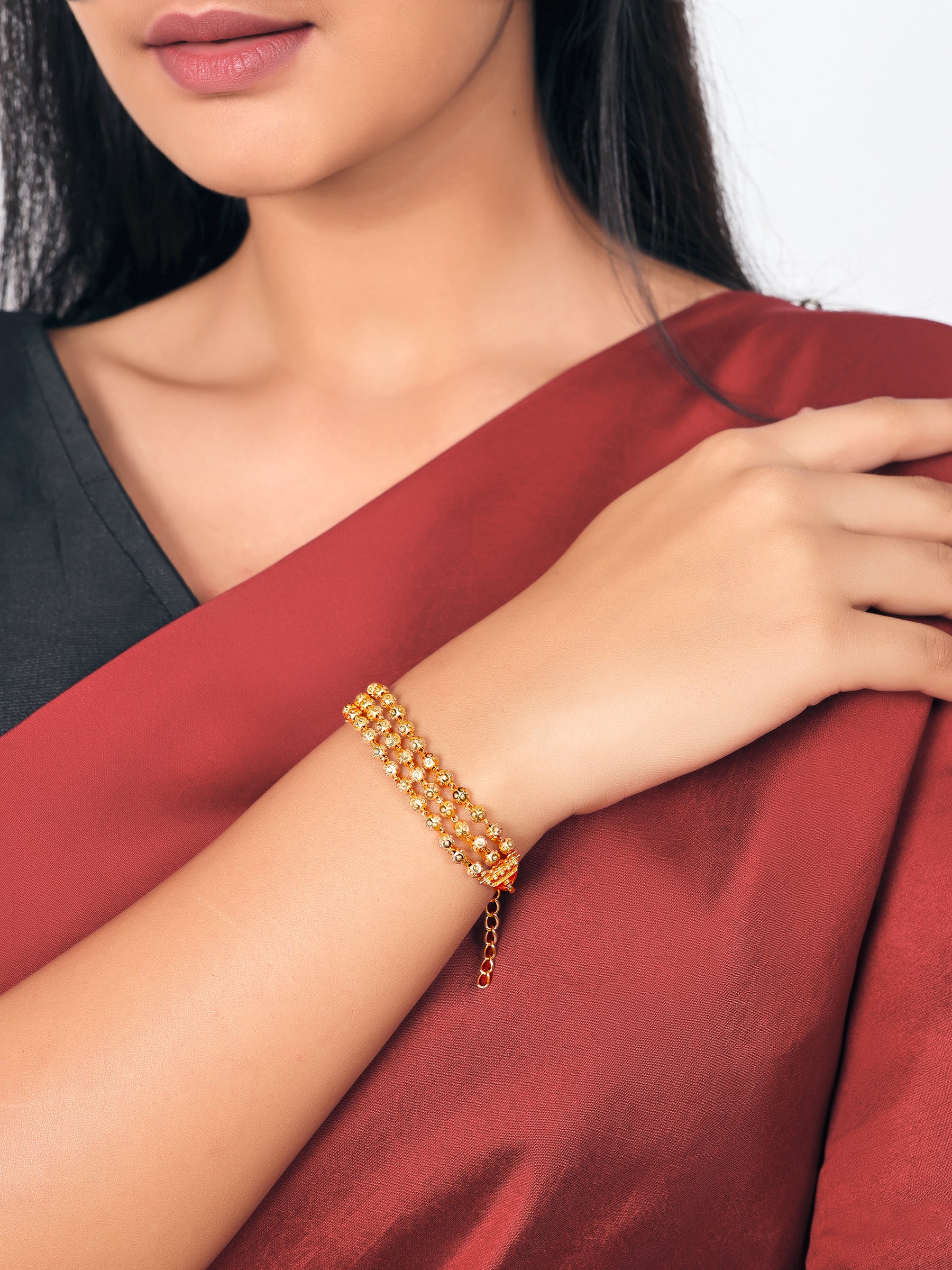 JHB Latest Stylish Gold Plated Bangle Bracelet for Women