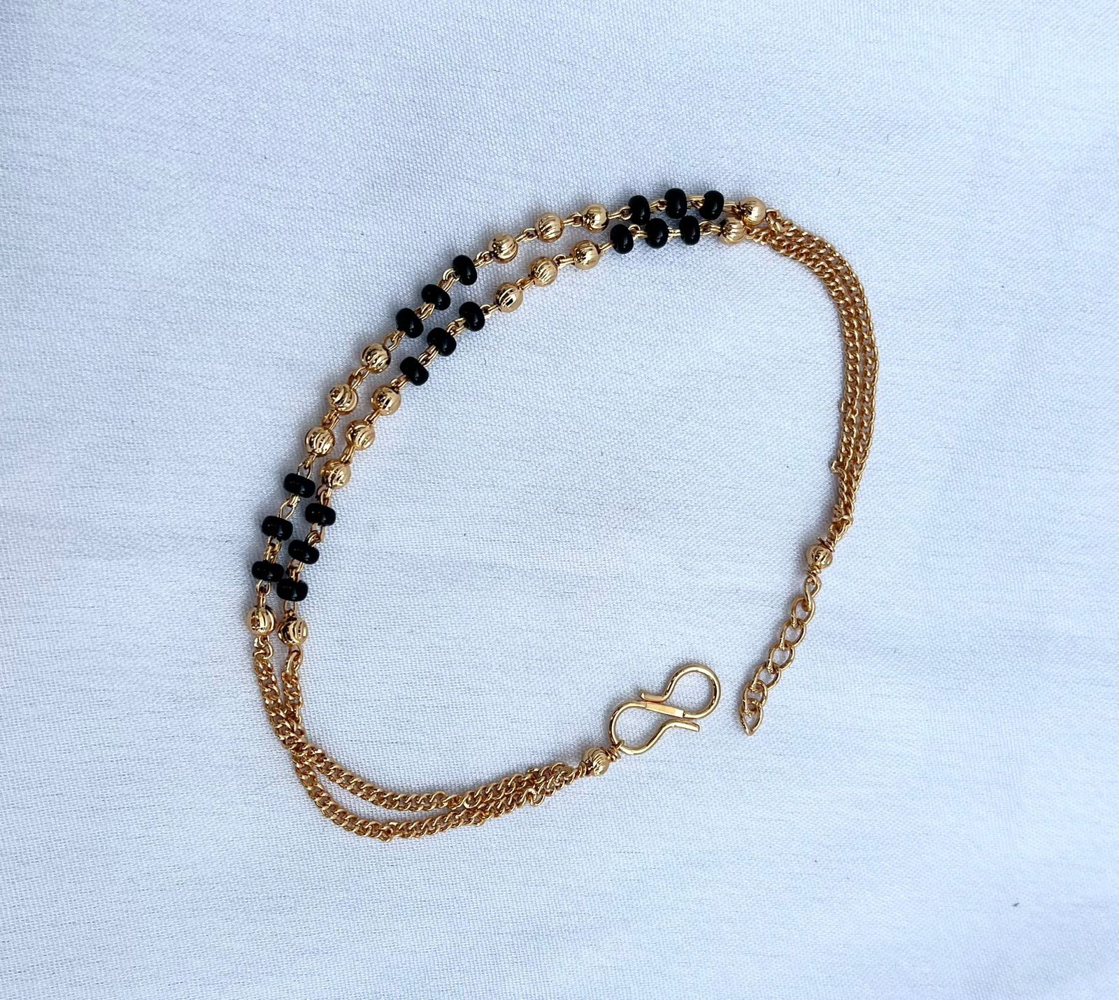 JHB Bracelet Bangle Style Beautiful Latest Trend Artificial Hand Mangalsutra for Women