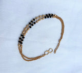 JHB Bracelet Bangle Style Beautiful Latest Trend Artificial Hand Mangalsutra for Women
