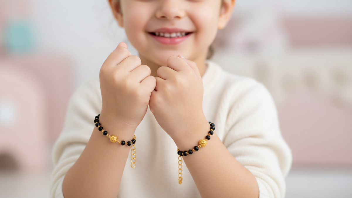 JHB Baby Bracelet Crystal Nazariya Bangle/Bracelet For Kids For Baby Girl's or Baby Boy's
